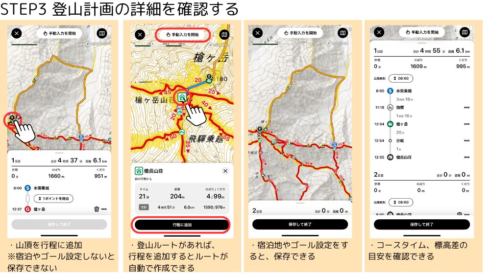 フリーハンド登山計画の作り方の画像3