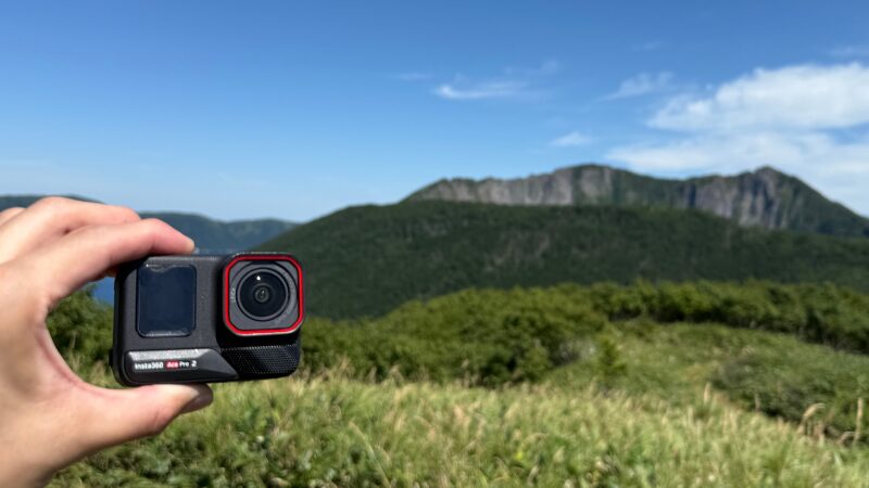 Insta360 Ace Pro 2と摩周岳の写真