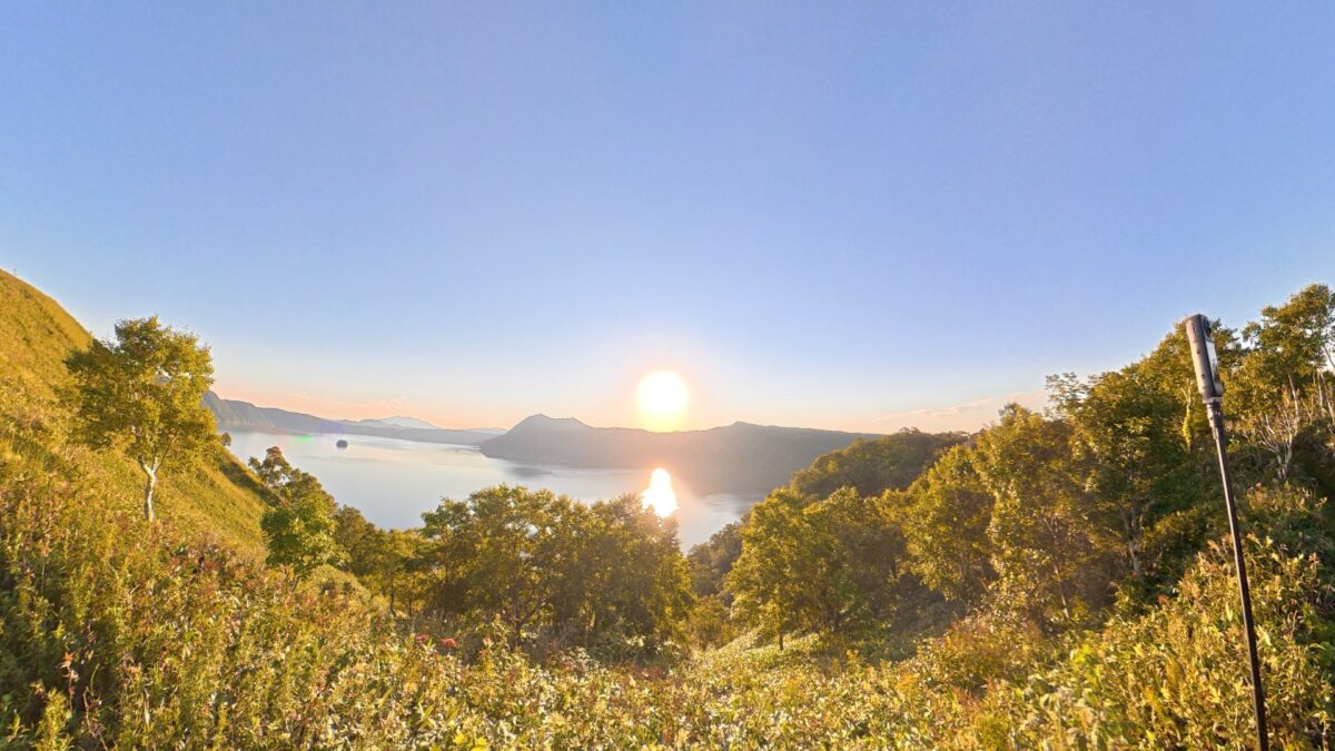 摩周湖の日の出 DJI Osmo 360にて撮影