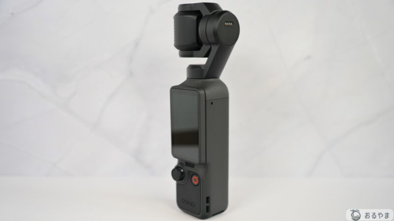DJI Osmo Pocket 4のボディ側面(防水非対応)