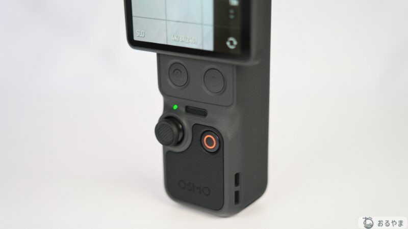 DJI Osmo Pocket 4の追加されたカスタムボタンの拡大写真