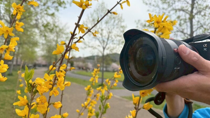 SONY FE14mmで撮影する様子