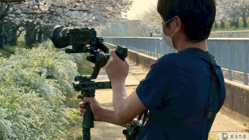 DJI RS 5 + SONY α7C II + FE 16-35mm GM II 装着時の全体像