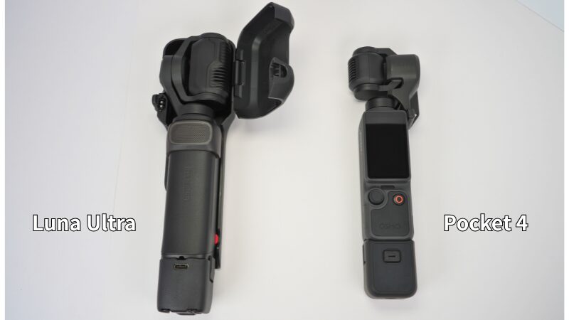 Insta360 Luna UltraとDJI Osmo Pocket 4の比較・保護ケース