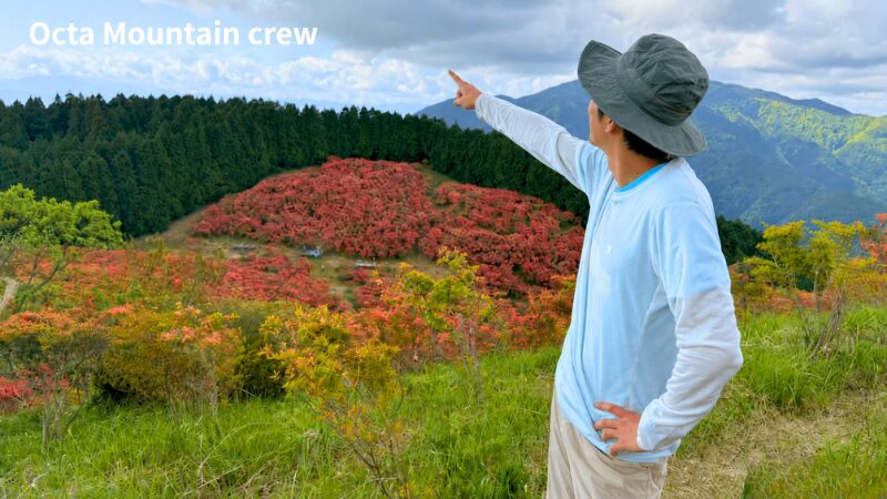 Octa Mountain を登山で着用している様子