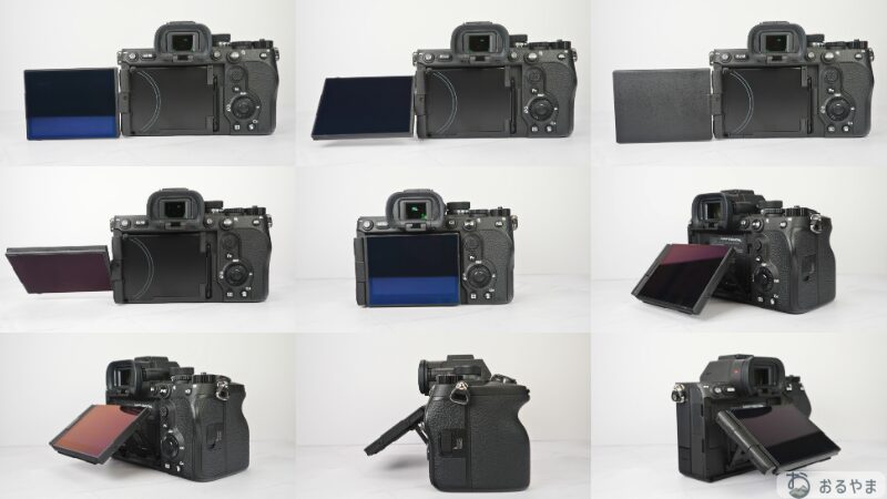 SONY α7 V モニター 3.2型と4軸マルチアングル