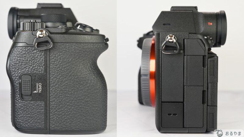 SONY α7 V 側面 グリップ