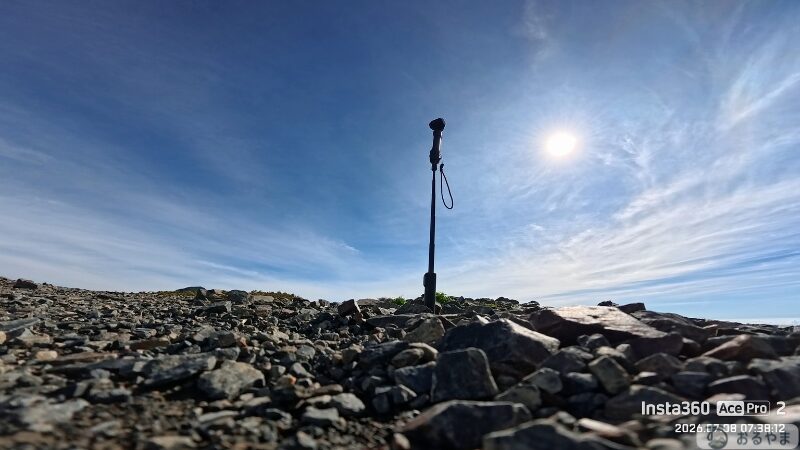 Luna Ultraの自動追尾で撮影した登山中の第三者目線ショット
