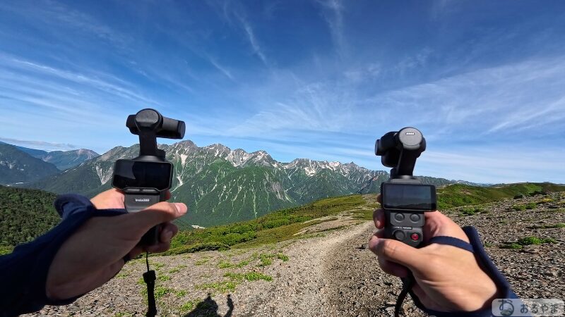 Ace Pro 2・Luna Ultra・Osmo Pocket 4Pの3台を並べた比較