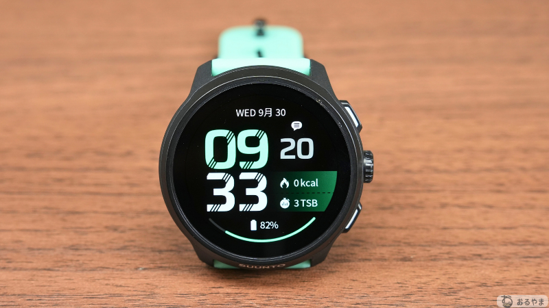 SUUNTO RUN 2の本体を正面から見たところ
