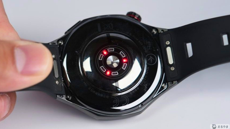 HUAWEI WATCH GT 7 Pro 背面の心拍センサー