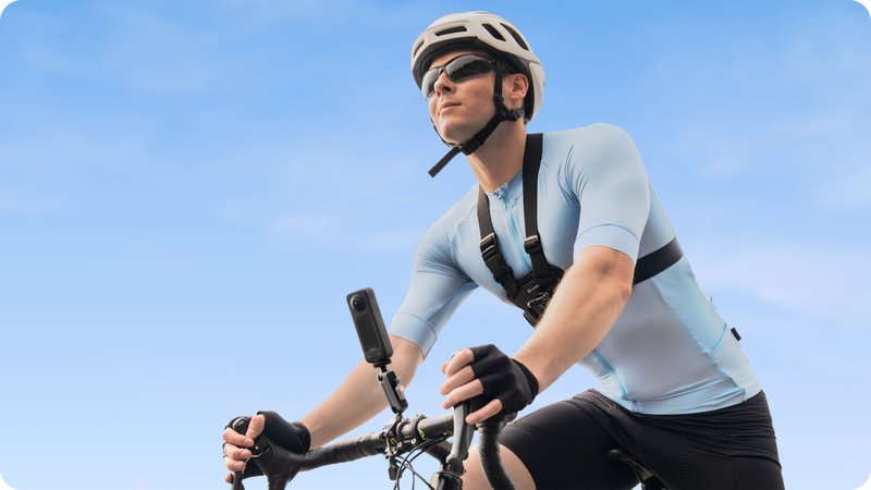自転車撮影セットを使っている様子
